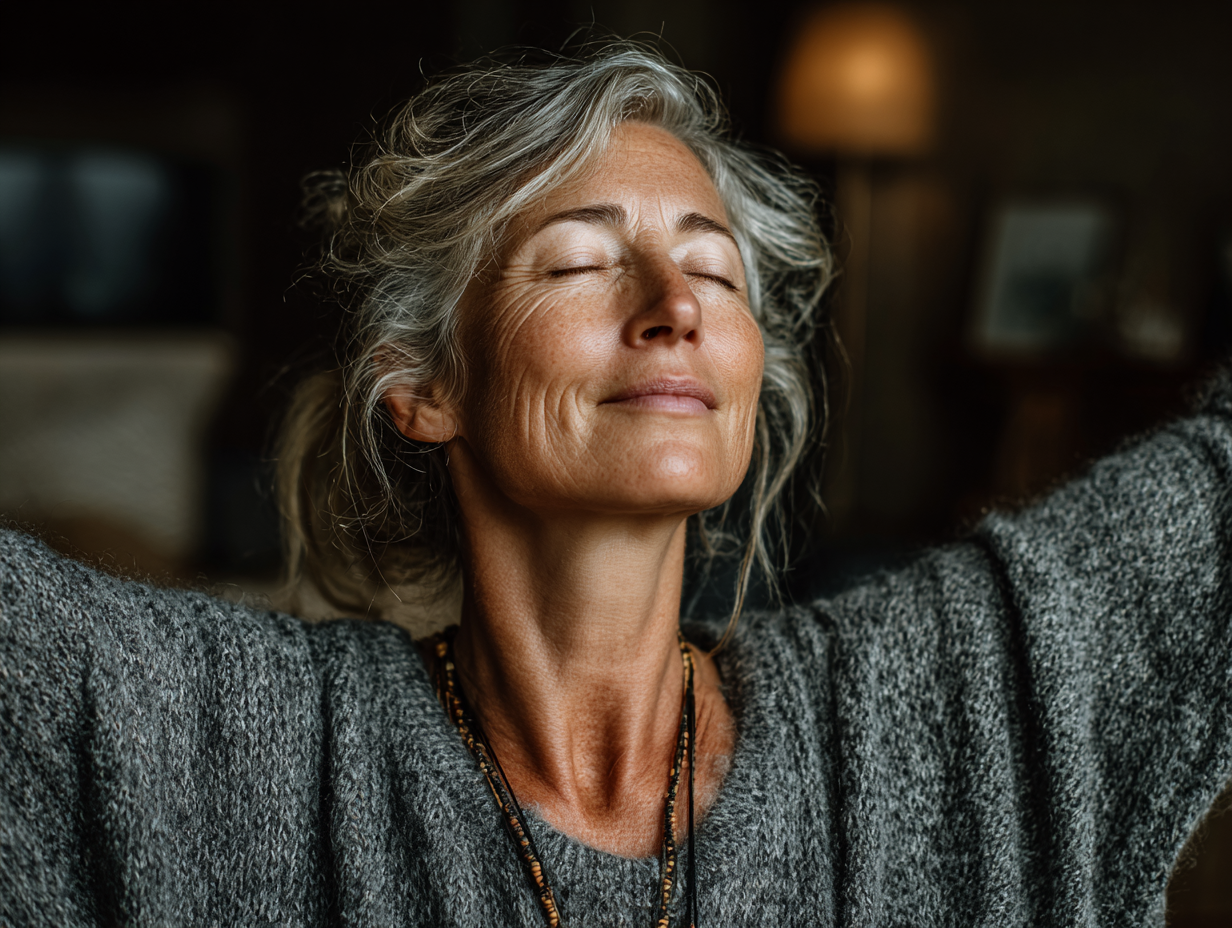 Grup de seniori practicând yoga în parc la răsărit - atmosferă liniștită și relaxantă